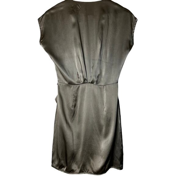 Society for Rational Dress Silk Mini Dress Sz S Sleeveless Taupe Party Cocktail - Picture 6 of 8